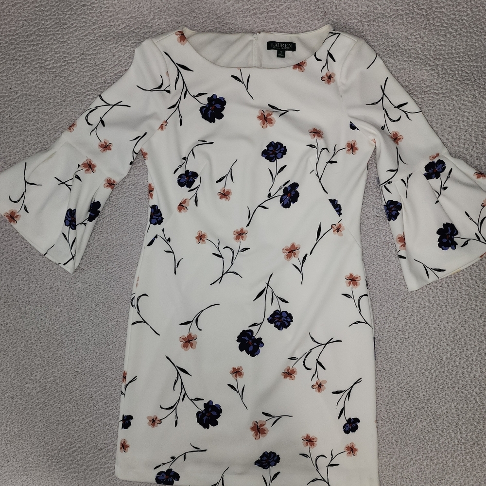 Ralph Lauren Stunning ๐ Boho Style Floral Bell Sleeve Dress - Picture 16 of 16
